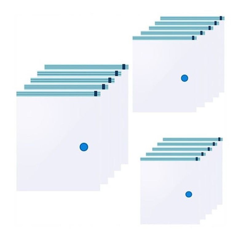 Saci pentru vidat, reutilizabili, 3 dimensiuni, transparenti, set 15 bucati - imagine 7